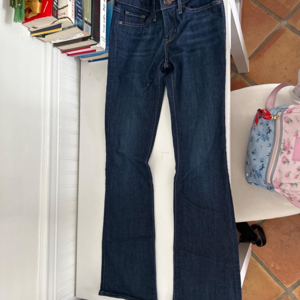 y2k bootcut low/mid-rise jeans, vintage levi's